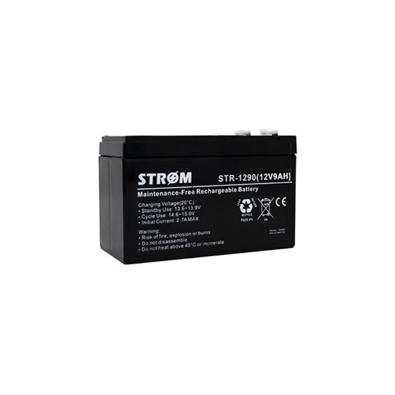 Bateria 12v, 9Ah, Recargable Strom Anc-L115 Alt95 Prf60. Grtia: 30dias