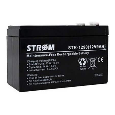 Bateria 12v, 9Ah, Recargable Strom Anc-L115 Alt95 Prf60. Grtia: 30dias