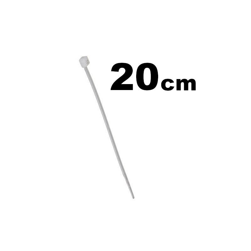 Amarre 20c x 4.6mm Blanco 100u 8" Dexson