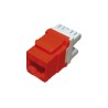 Jack CAT 6A, 30u Rojo Lanpro S8000