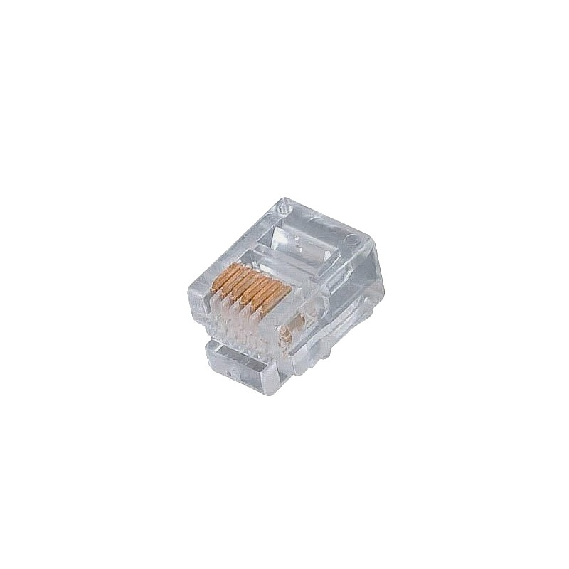 Conector Rj-11, 6 pines, 50 unds, Q