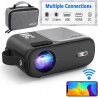 Proyector Mini WiFi, 6000 lumen, hdmi, 480Mp, case, cables AV-Rca, uSD, Audio Contr Rem, Iphone, Android. Gtia:10d