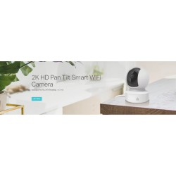 Camara WiFi PTZ 4Mpx 2.8mm, Tp-Link Cam MicBid 2.4Ghz, Sd256Gb, 1080px, 360gdos Storg Cloud, IR15m, Cable, Gtia: 30 dias