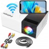 Proyector Mini WiFi, 1080Mpx, hdmi, 6000 lumen, cables AV-Rca, Usb, Corneta Contr Rem, Iphone, Android. Gtia:10d