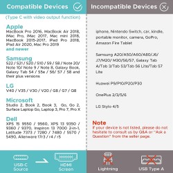 Cable Usb C - Hdmi 4K 30k, 15ft 4.5m