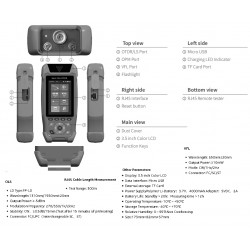 OTDR Lcd 4", OPM, OLS, VFL, Reflect 60Km 10mw 20Km, SM 1310_1550nm, Upc/apc/Lc Adapt FC SC, Reportes Usb. Grtia: 10d