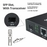 Transceiver Ext SFP Vacio a Rj45, p/FO Converter Media Multimodo ò Monomodo 0.5 Km / 10Km. APC port. Gtia: 30 das