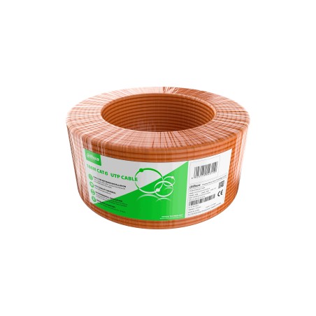 Bobina Cat6 Dauha 70/30, 100m, Naranja, Indoor, Contra incendios CPR, ECA, CE