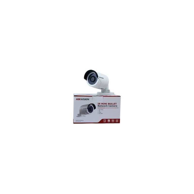 Camara IP Cañon 2 Mpx, 4mm Poe Hikvision Mic/Al, IR 30m, 1/3", Onvif, FaceDet