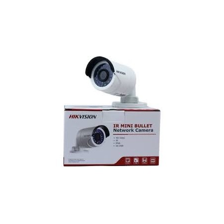 Camara IP Cañon 2 Mpx, 4mm Poe Hikvision Mic/Al, IR 30m, 1/3", Onvif, FaceDet