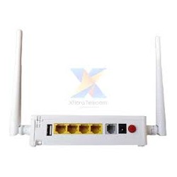 Modem ONU GPon Ftth, Wifi 4Lan, ZTE modem Adsl, 3FE 1GbE, SC-UPC azul, 20Km Usb, 7w, Gbps 2.4_Down 2.4_Up. Gtia:90d