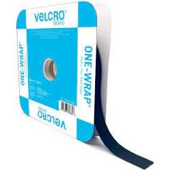 VELCRO Largo 13.7m, Ancho: 20mm, Negro One-Wrap 45 ft x 3 1/4" inch, Black