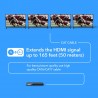 Extensor Hdmi Splitter 1 a 4 TVs, 70mt IR_2060Hz, 165ft. Rj45 Activo, Gtia: 7d REQUIERE Utp 100% Cobre NORMA T568-AB