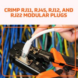 Crimping Tool Rj45 All-In-One Paladin Crimp Rj11-4/Rj22-6, Cat5E, CAT 6. Brand "TEMPO". Bajo pedido: 2 sem aprox