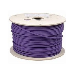 Bobina CAT 6A Siemon 23awg Azul 10Gb 750 Mhz, Redondo, Chaqueta Pvc, 305 Mts