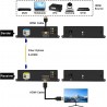 Extensor Hdmi via Fibra Optica SM/MM SM20k, MM2k, 1080P_60Hz, Gtia: 7d Incluye puerto SFP SM 20km