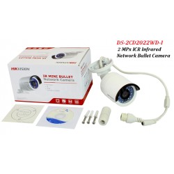 Camara IP Cañon 2 Mpx, 4mm Poe Hikvision Mic/Al, IR 30m, 1/2.8", Onvif, FaceDet