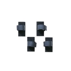 VELCRO 25 unds con adhesivo, Negro Tiras sujetadoras 19mm ancho.  Leviton