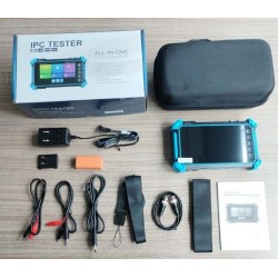 IP Camera Tester 4K 8Mpx, 5" Poe PtzIPS Touch Screen Vga-Hdmi, Android, 4en1Rs485, In-Output DC12v, Display. Gtia:7d