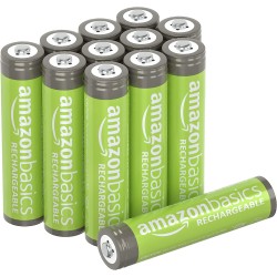 Baterías Recargables Amazon Basics, 1.5v, AAA Pack de 4 Unidades.