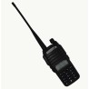 Radio VHF/UHF, 5w, LCD, 128 canales, Audífono, Cargador, 136-174/400-520MHz, 5-10kmt, LED, batería 2800mAh.