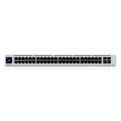 Switch 48p Giga 48x POE, 4Sfp 10Gb Unifi 8 GbE, 802.3bt y 40 Poe 802.3at, 600w Admin, L3 Sw Feat, fanless, Grtia: 90d