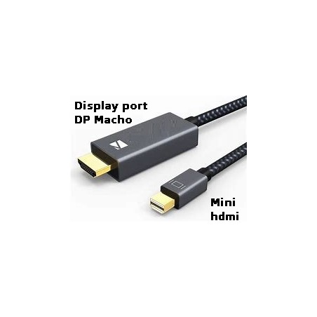 Cable mini Display Port Hdmi a Hdmi Mach 6ft, 1.8mts, negro