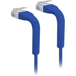 Patch Cord CAT 6, 10cm Azul, Ubiquiti OD 3mm ultra thing flexible, TIA-568-b.2