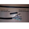 Bobina Siemon Cat 6 Utp con Gel Negro awg23 CMP Chaqueta Burial bajo tierra OSP Planta externa, Reelex, Poliolefina