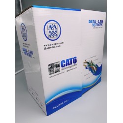 Bobina Cat 6 CCA, Azul 320m Cert Fluke Pvc, BM, Pass Fluke 66m awg24 ISO/IEC 11801, USA ANSI/TIA/EIA-568B.2