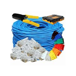 Patch Cord CAT6 STR 0.50m Azul, Certificados.