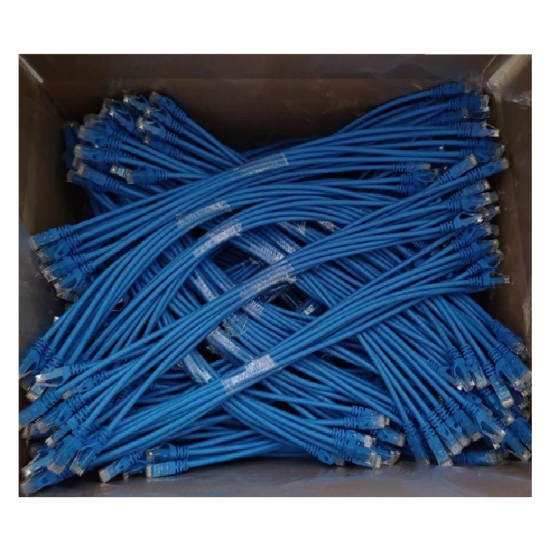 Patch Cord CAT6 STR 0.50m Azul, Certificados.