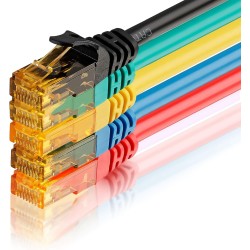 Conector Rj45 Cat 6, 30u Passthroug Amarillo 100u