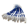 Patch Cord CAT 6, 30cm Azul, OD 3mm thing, TIA-568-b.2, Delgados.