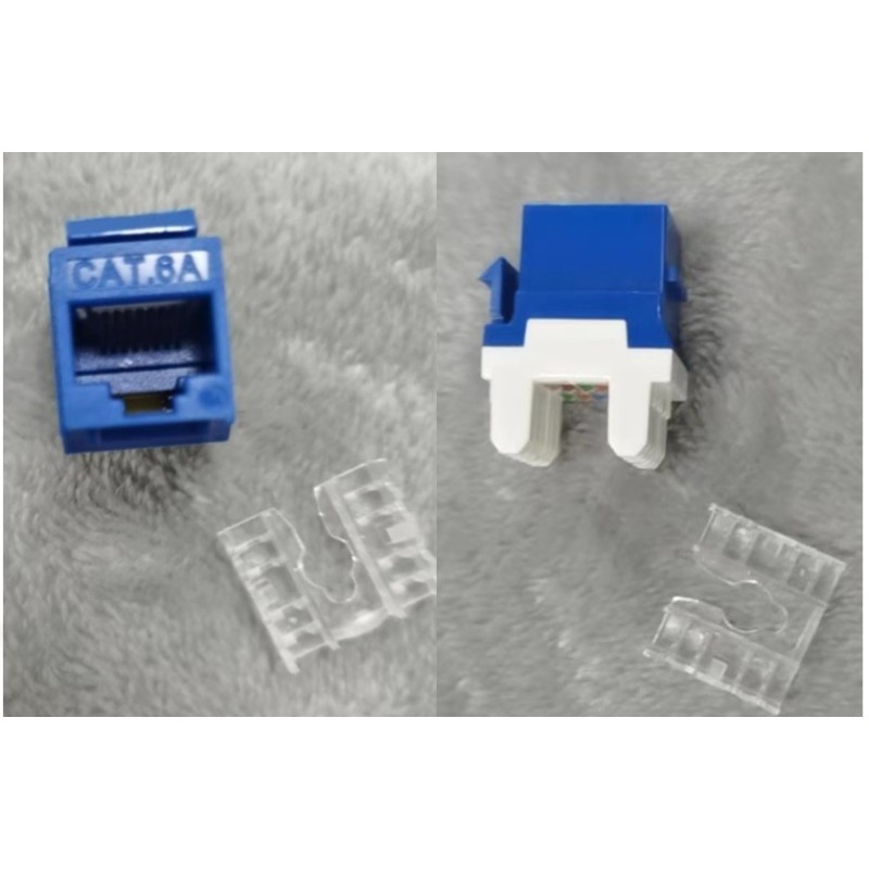 JACK CAT 6A, Rj45 568ab Azul 10Gb Certificado