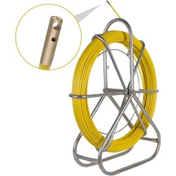 Guaya Pasacable Mariota 200mt 6mm, 10.6kg, 656ft, 1/4". Amarillo, freno man fibra de vidrio, kits de punta metalica