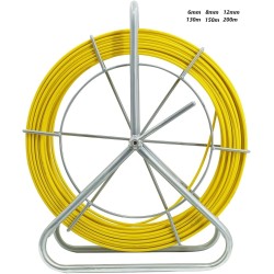 Guaya Pasacable Mariota 200mt 6mm, 10.6kg, 656ft, 1/4". Amarillo, freno man fibra de vidrio, kits de punta metalica