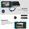 IP Camera Tester 4K 8Mpx, 5" Poe PtzIPS Touch Screen Vga-Hdmi, Android, 4en1Rs485, In-Output DC12v, Display. Gtia:7d