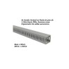 Canaleta Ranurada 100x80 base x alt, 2m. Utilizada en Rack de piso 19: