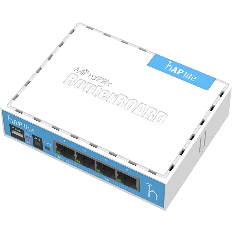 Router AP Mikrotik WiFi 300Mbps, 100Mb Wps, 4 Ptos FastETh, 802.11bgn, Gtia: 30 dias Factura