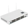 Switch Router 24 Ptos 1Sfp Administrable Mikrotik 1Usb, WAP 2.4Ghz, Layer 3, Rack 1U