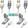 Botas Verde para Rj45, Paq 50 Unds.