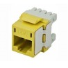 Jack CAT 6A, 30u Amarillo Lanpro S8000