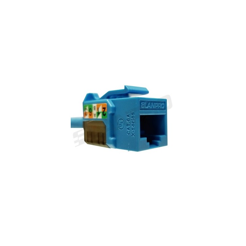 Jack CAT 6A, 30u Azul Lanpro S8000