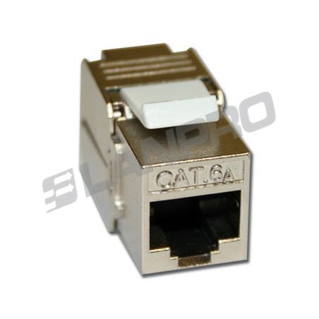 Jack CAT-6A, BLINDADO Metal, Lanpro