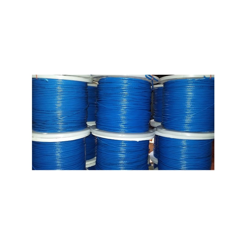 Bobina Cat 5e Elecon F Cobre 305m AZUL fab nac, 100% cobre, awg24.