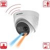 Cámara Domo Hikvision 2MP PIR Alarma, Luz Rojo/Azul, 2.8mm,  LED 20m, IP67,  4en1 H106xv57, WDR. Gtia: 90D