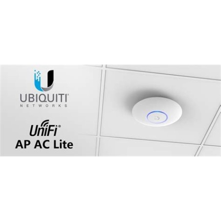 Ap Techo UNIFI 2.4/5Ghz, LITE. (BOX) Indoor 802.3af/A +PoE 24v, 300/867Mbps b/a/g/n/AC, Lan 1000Mbps. Gtia: 30 dias