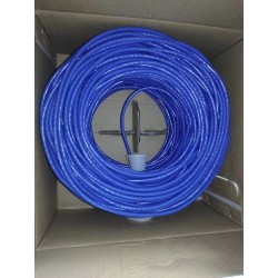 Bobina Cat 6, Cobre Azul, awg24, 110mts -ncf-, 0,5mm, Pvc, 200Mbps