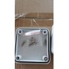 Caja Plástica NEMA IP65, Blanco, Sello de Goma, 4 Tornillos. 75x75x50mm